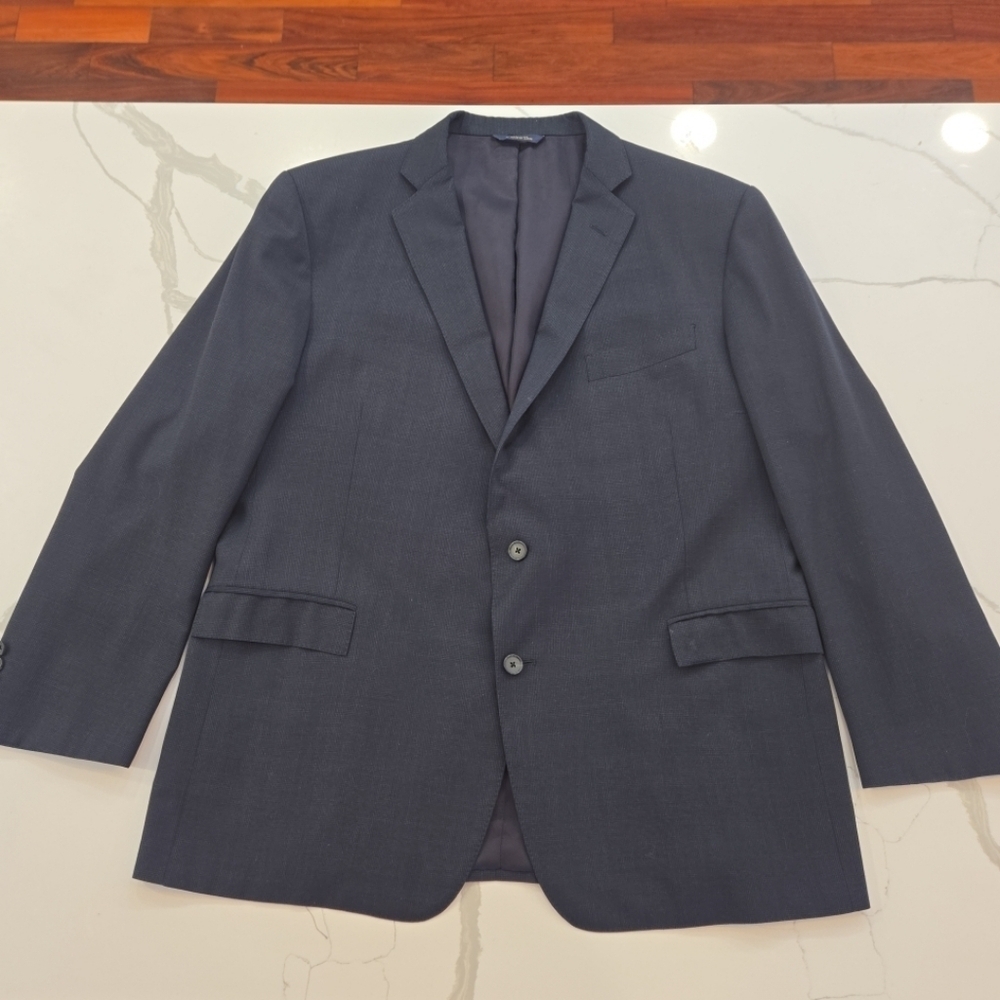 Brooks Brothers Reda 1818 Regent Wool Bemberg Blue USA Sport Coat Blazer 48R